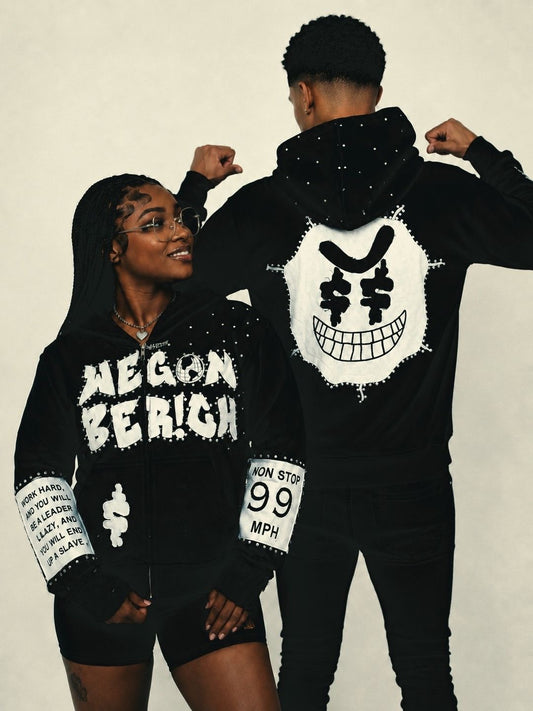 Jet Black “WGBR” Zip-Up